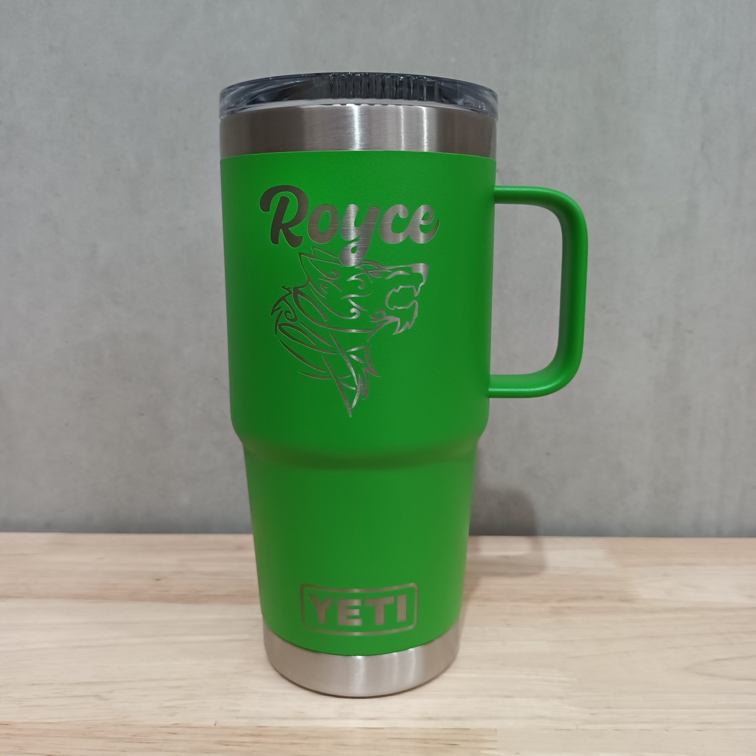 Custom Engraved 20 OZ YETI Travel Mug With Stronghold Lid