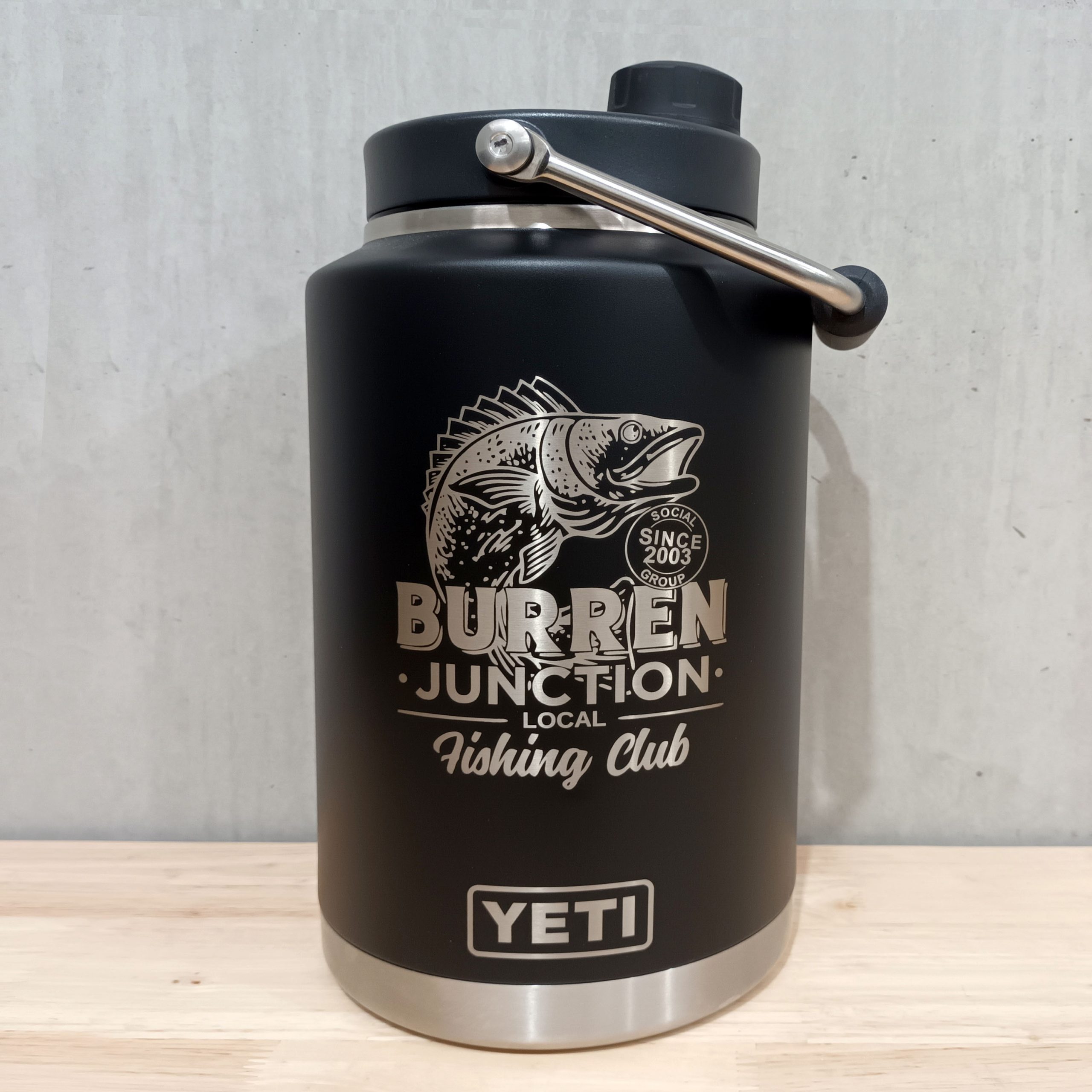Custom Engraved YETI Rambler Half Gallon Jug Melbourne Engraving