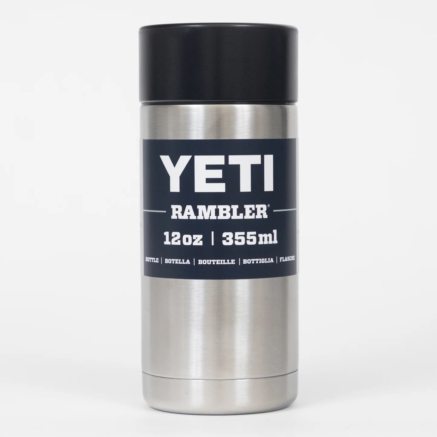 YETI Rambler 12 OZ 355 ML Bottle With Hotshot Cap - Stainless - Image 2